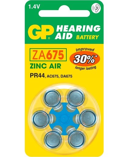 GP Batteries Hearing Aid ZA675 Zink-lucht 1.4V niet-oplaadbare batterij