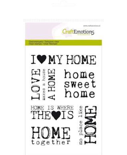 Clear stempel CE, I love my home 1130