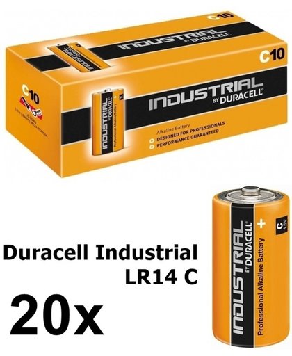 20 Stuks - Duracell Industrial C/LR14 alkalinebatterij