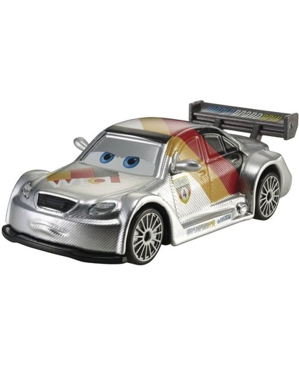 Disney Cars auto Max / Sebastian Schnell zilver racer - Mattel