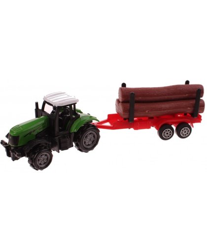 Gearbox Tractor met Houtoplegger Groen 41 cm