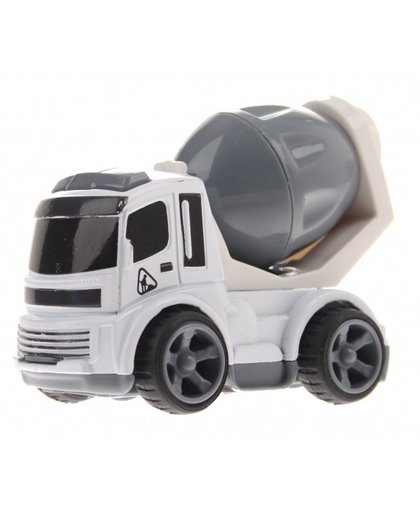 Gearbox Cementwagen Wit/Grijs 8 cm