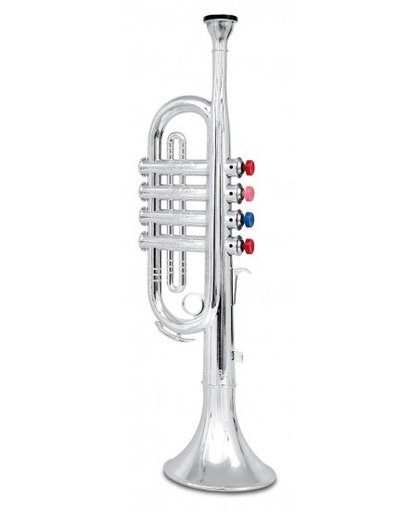 Bontempi Trompet 4 toetsen Zilver 37 cm