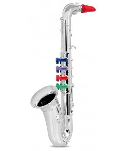 Bontempi Saxofoon 4 toetsen Zilver 37 cm