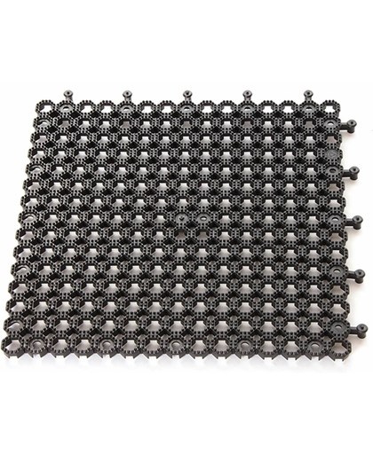 Bescherm mat Plum zwart 50x50 (per 2)