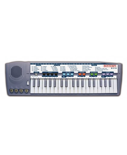 Bontempi Keyboard Elektronisch Mini 37 toetsen Grijs 44 cm