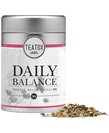 Teatox Daily Balance Bio Tea Lemongrass 50G Afslanken&Verstevigen Beauty