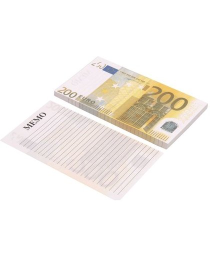Topwrite Notitieblok briefgeld 200 Euro
