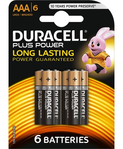 Duracell AAA Plus Power Alkaline Batterijen