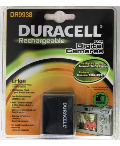 Duracell Digital Camera Battery 7.4v 1050mAh Lithium-Ion (Li-Ion) 1050mAh 7.4V oplaadbare batterij/accu