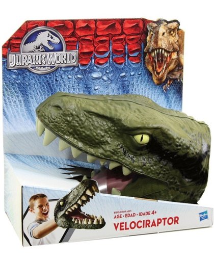 Jurassic World- Hoofd Velociraptor handpop