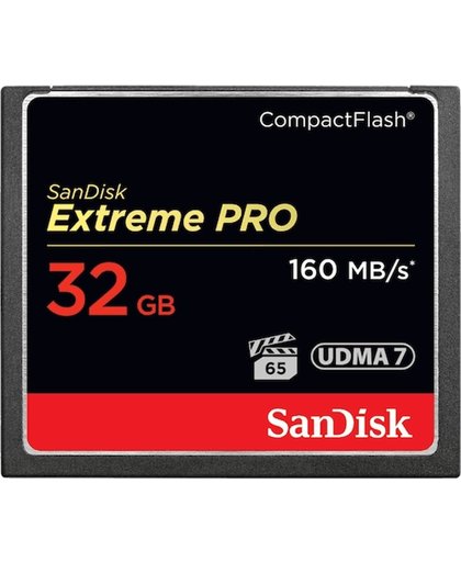 Sandisk Extreme PRO CompactFlash kaart 32 GB