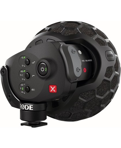 Rode Stereo VideoMic X Microfoon voor digitale camera Bedraad Zwart