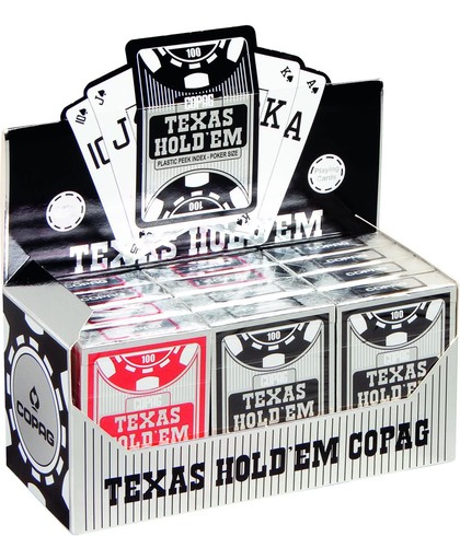 Plastic speelkaarten Texas Hold'em Display - Peek Index - Copag