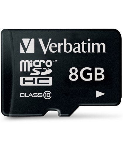 Verbatim Premium 8GB MicroSDHC Klasse 10 flashgeheugen