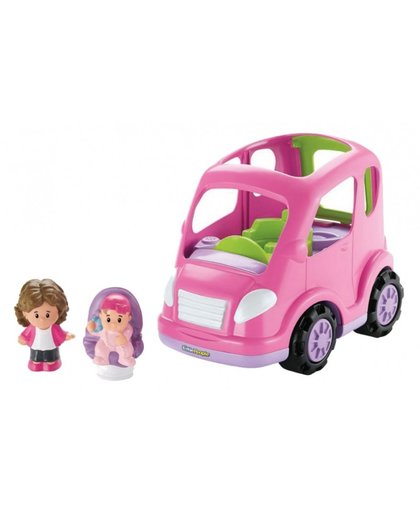 Fisher Price Little People Rijden Maar auto roze 19 cm
