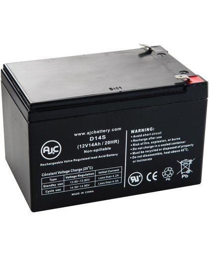 AJC® Battery geschikt voor Ritar 12V 14Ah 12V 14Ah Verzegelde loodzuur accu