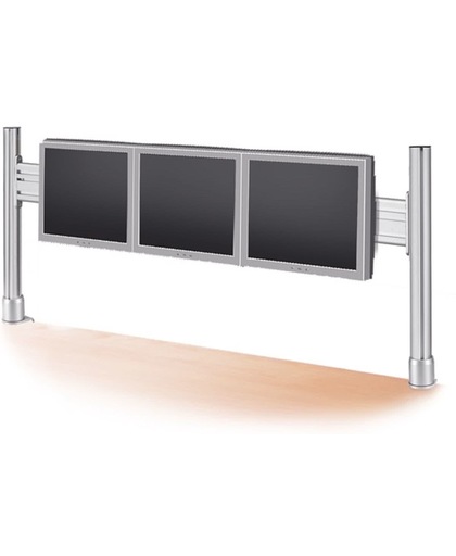 ROLINE LCD brug, voor 3 x 56 cm monitoren, tafelklem montage