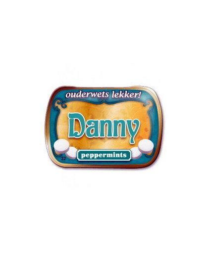 Blikje Mini Mints met je naam als merk - Naam Danny