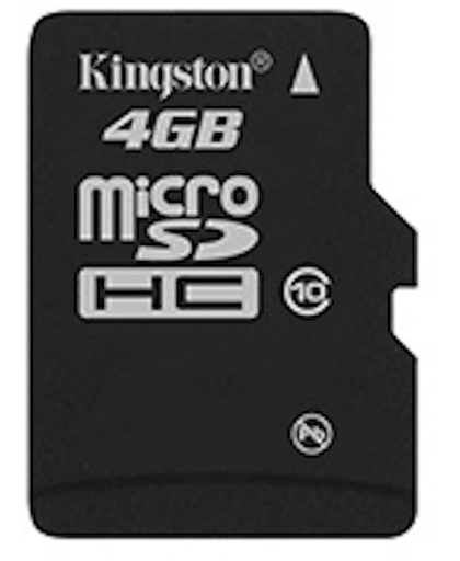 Kingston Technology 4GB microSDHC Card 4GB MicroSDHC flashgeheugen