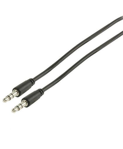 Benza Kabel - 2x 3.5 mm Male Plugen Stereo Audio/Aux/Jack Kabel 3,00 Mtr Zwart (Mobile telefoon)