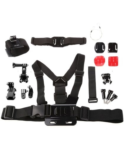 Dazzne 7 in 1 GoPro combi accessoire kit voor GoPro Hero 4 / 3+ / 3 / 2 (KT-115)