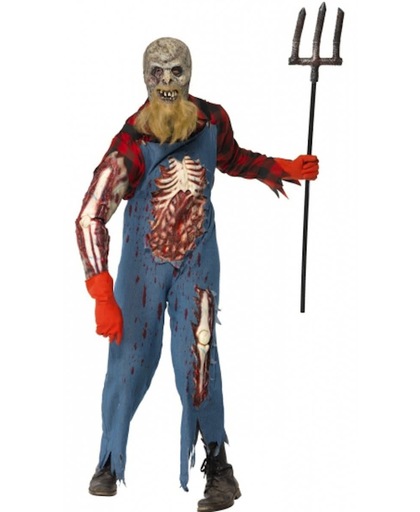 Holbewoner zombie kostuum met wond 52-54 (l)