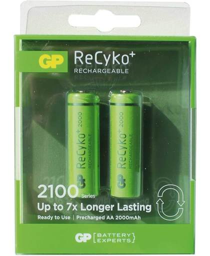 GP Batteries NiMH rechargeable batteries 2100 mAh AA Nikkel-Metaalhydride (NiMH) 2100mAh 1.2V oplaadbare batterij/accu