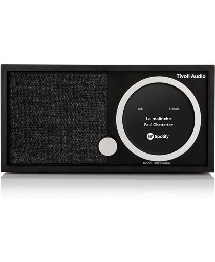 Tivoli Audio Model One Digital DAB+ / FM radio met Wifi en Bluetooth streaming – Zwart Essen / Zwart