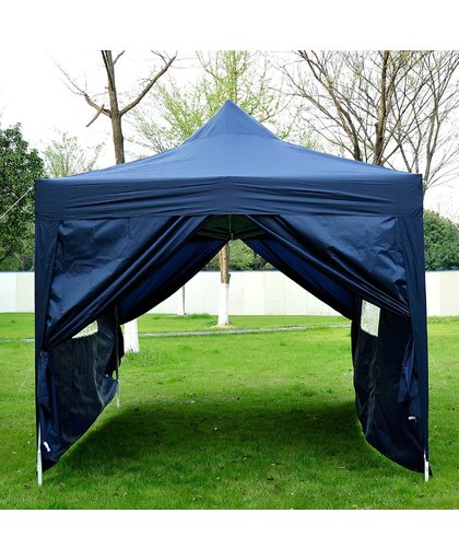 Outsunny Pop Up Gazebo Marquee, size(4.5m x 3m)-Blue