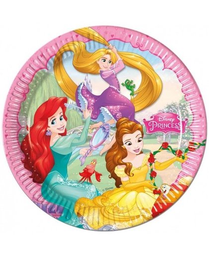 Disney Bordjes Princess 23 cm: 8 stuks