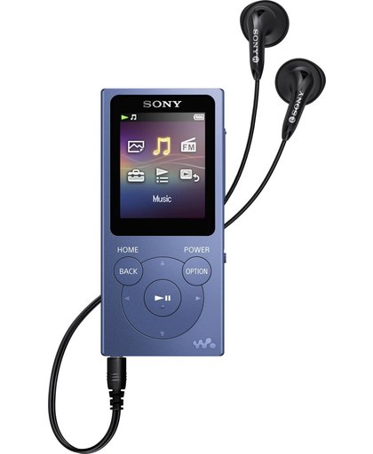 Sony Walkman NW-E394 MP3 speler Blauw 8 GB