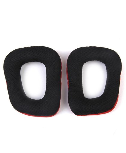 MMOBIEL Koptelefoon oorkussens earpads geschikt voor: Logitech G35 G930 G430 F430 F450 Surround Gaming Headset , zwart/rood