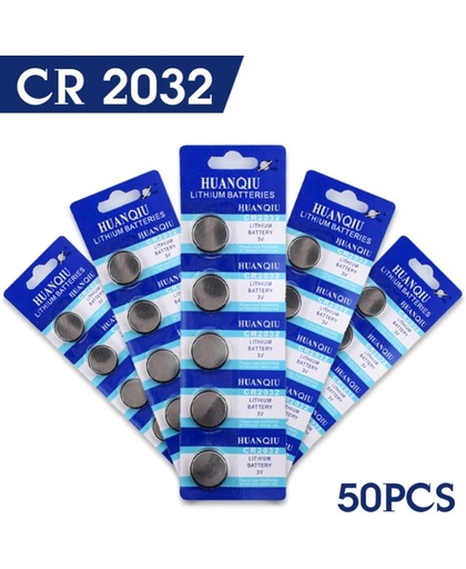 50 Stuks CR2032 Lithium Knoopcel Batterijen Huismerk®