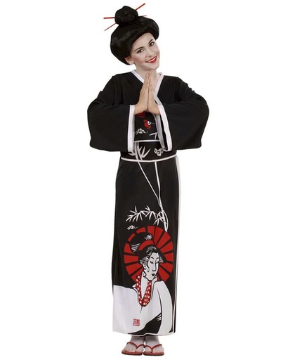 Zwarte Japanse kostuum voor meisjes  - Kinderkostuums - 128-140
