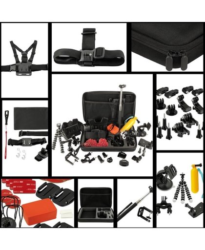 50 in 1 GoPro Accessoire Set - Voor GoPro Hero, 1, 2, 3, 4, 4+ & 5 - Inclusief luxe koffer