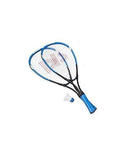 Donnay Badmintonset Fast aluminium blauw per set