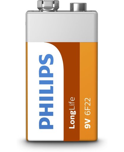 Philips LongLife Batterij 6F22L1B/10 niet-oplaadbare batterij