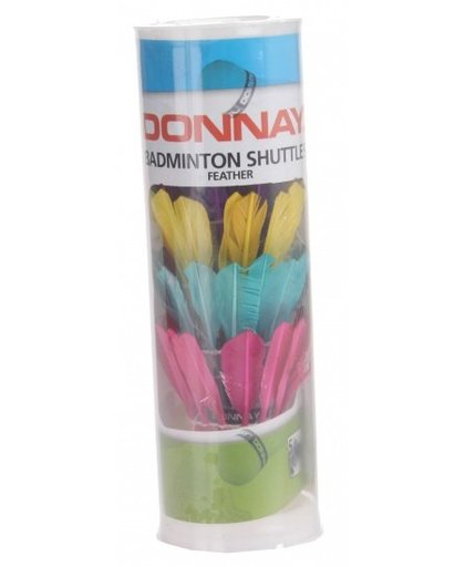 Donnay Badminton shuttles veren multicolor 5 stuks