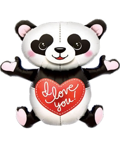 Folie panda i love you(excl. helium)