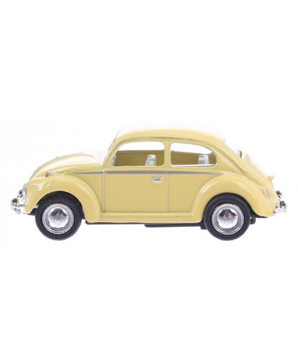 Goki Volkswagen Classical Beetle (1967) geel 6,5 cm