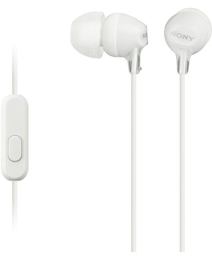 Sony MDR-EX15AP - In-ear oordopjes - Wit