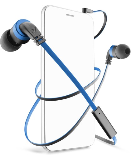 Cellularline APMOSQUITO6 In-ear Stereofonisch Bedraad Zwart, Blauw mobiele hoofdtelefoon