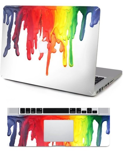 Macbook Sticker voor Macbook Retina 13 inch 2014 / 2015 - Sticker - Verf Druppels