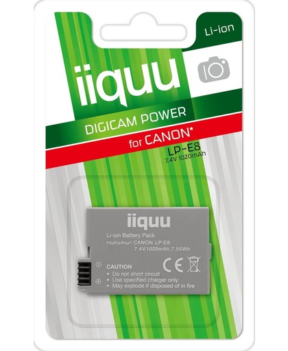 iiquu DCA016 Lithium-Ion 1020mAh 7.4V oplaadbare batterij/accu