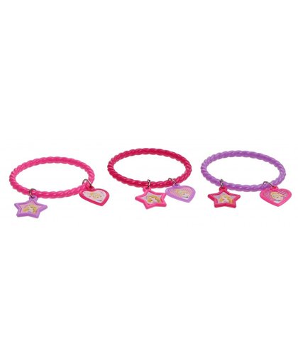 Disney Princess armbandjes roze 3 stuks