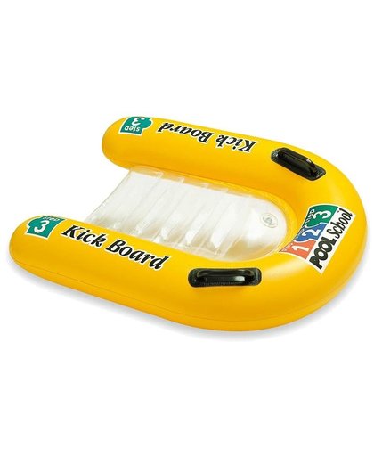 Intex kick zwemboard geel 79 x 76 cm
