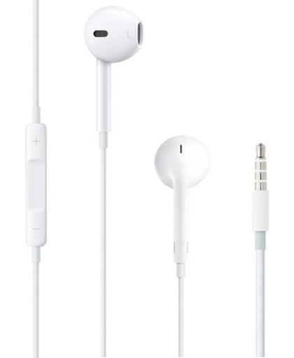 Oordopjes met headset voor Apple iPhone | Met afstandbediening | Muziek luisteren & telefoongesprekken voeren | Wit