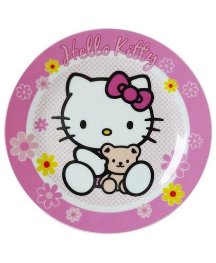 Hello Kitty Bord Roze 19 cm