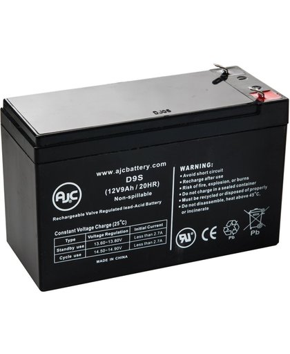 AJC® Battery geschikt voor Power-Sonic PS-1290 12V 9Ah Verzegelde loodzuur accu